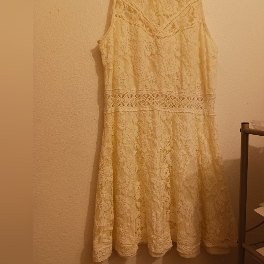 Rebellion White girl summer dress sz XL 12-14